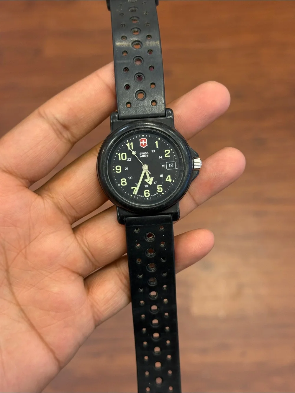 Victorinox Swiss Army Black Sport Watch (not working )